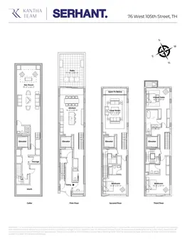 The Pearl Townhome, 76 West 105th Street, TH