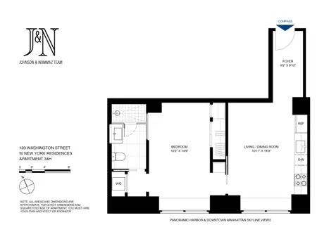 W Residences, 123 Washington Street, #34H