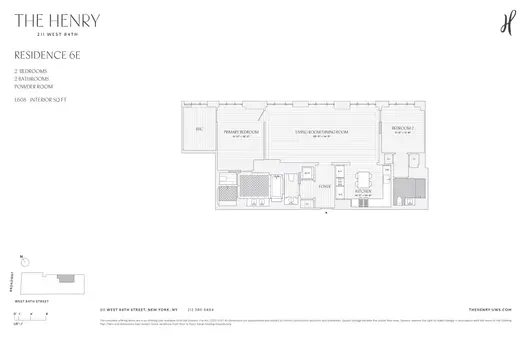 The Henry, 211 West 84th Street, #6E