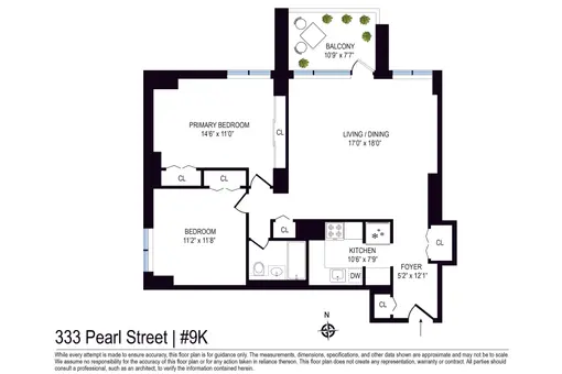 Southbridge Towers, 333 Pearl Street, #9K