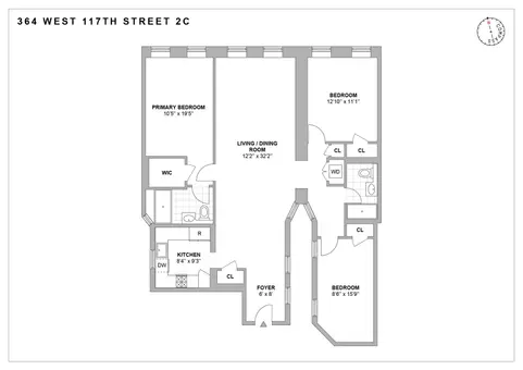 Morningside Court Condos, 364 West 117th Street, #2C