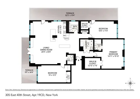 The Hamilton, 305 East 40th Street, #19CD