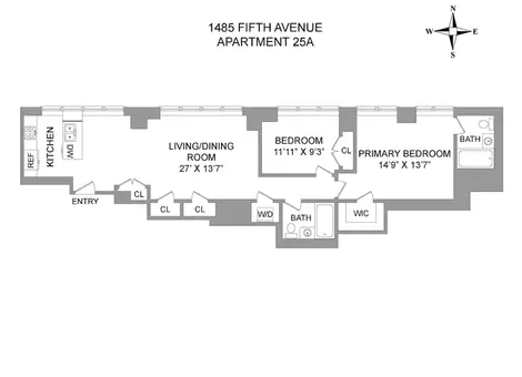 5th on the Park, 1485 Fifth Avenue, #25A