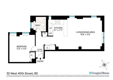 Bryant Park Place, 32 West 40th Street, #8D