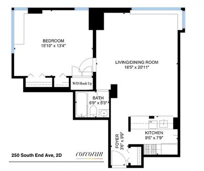 Hudson View East, 250 South End Avenue, #2D