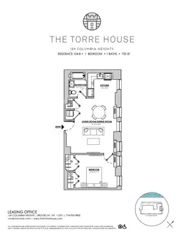 Torre House, 124 Columbia Heights, #104