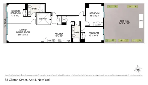 Loft 88, 88 Clinton Street, #APARTMENT4