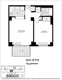 New York Tower, 330 East 39th Street, #36H