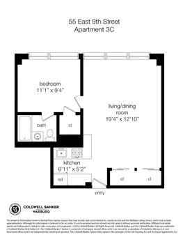 The Jefferson, 55 East 9th Street, #3C