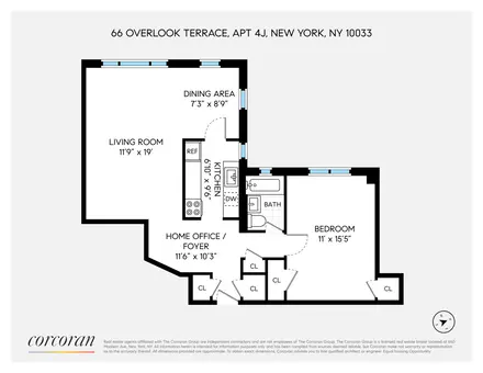 Fort Tryon Terrace, 66 Overlook Terrace, #4J