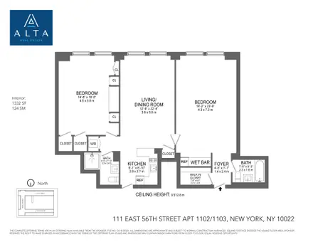 The Lombardy, 111 East 56th Street, #1103