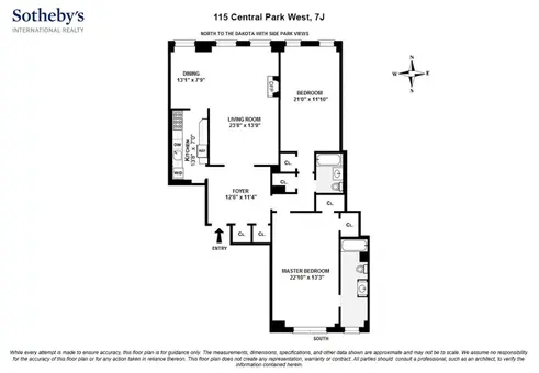 The Majestic, 115 Central Park West, #7J