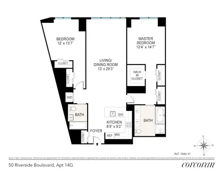 One Riverside Park, 50 Riverside Boulevard, #14G