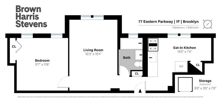 The Hillcrest, 77 Eastern Parkway, #1F