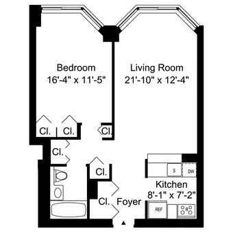 Paramount Tower, 240 East 39th Street, #ONE BEDROOM