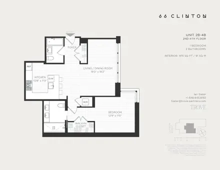 Sixty Six Clinton, 66 Clinton Street, #4B