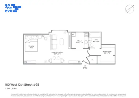 Mark Twain Apartments, 100 West 12th Street, #6E