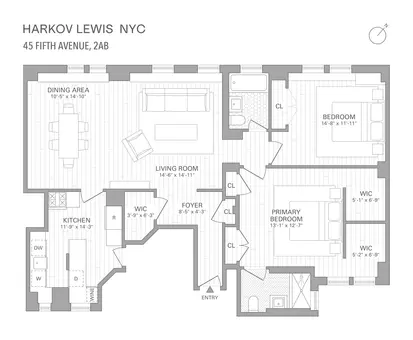 45 Fifth Avenue, #2AB