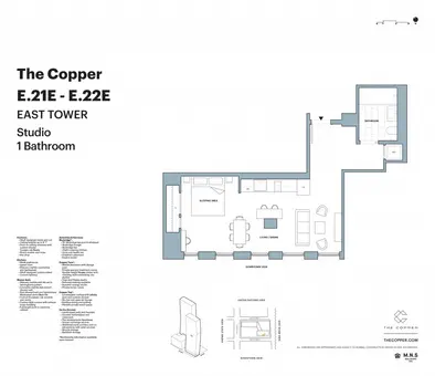 The Copper, 626 First Avenue, #E21E