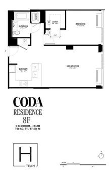 Coda Condominium, 385 First Avenue, #8F