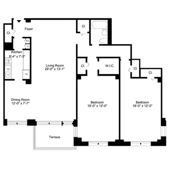 Briar Hill, 600 West 246th Street, #TWO BEDROOM 1 BATH CONVERTIBLE 3 BR