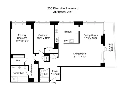 220 Riverside Boulevard, #21G