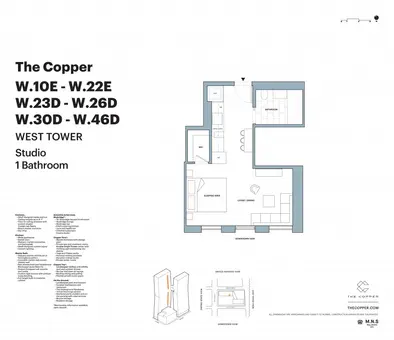 The Copper, 626 First Avenue, #W19E