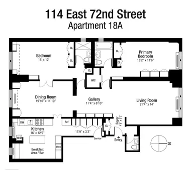 114 East 72nd Street, #18A