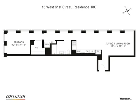 The Park Loggia, 15 West 61st Street, #18C