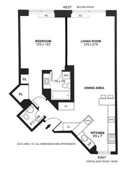 International Plaza, 303 East 43rd Street, #11C