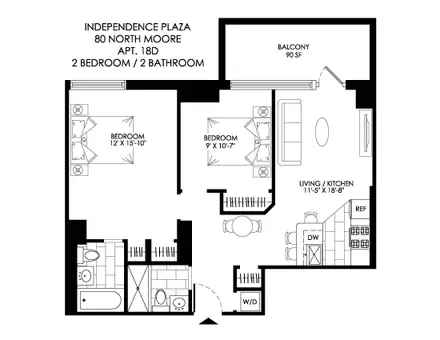 Independence Plaza, 310 Greenwich Street, #80-18D