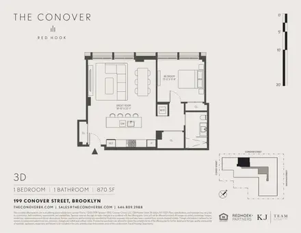 The Conover, 199 Conover Street, #3D