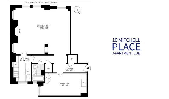 Stewart Hall, 10 Mitchell Place, #13B