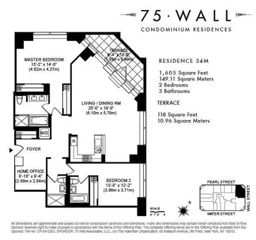 75 Wall Street, #34M