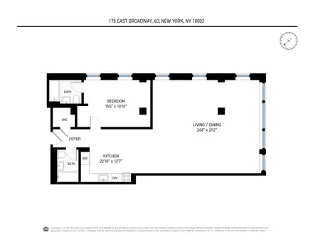 Forward Building, 175 East Broadway, #6D