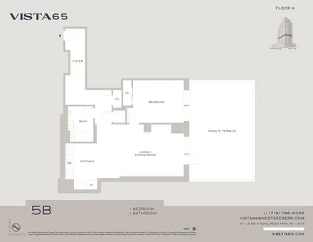 Vista 65, 97-12 65 Road, #5B