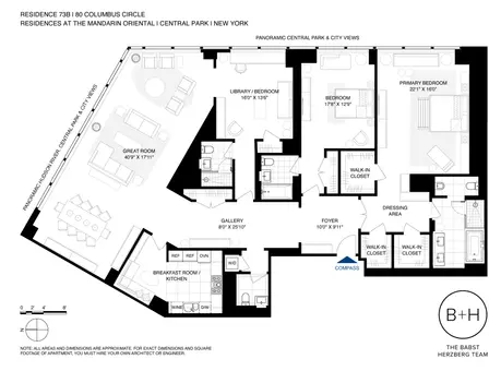 Residences at the Mandarin Oriental, 80 Columbus Circle, #73B