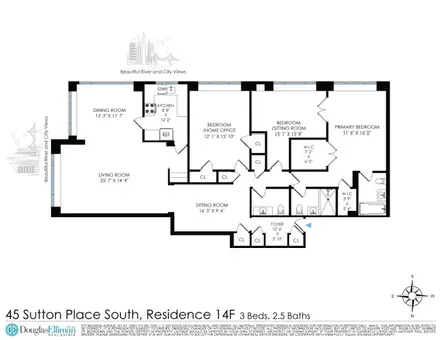 Cannon Point South, 45 Sutton Place South, #14F