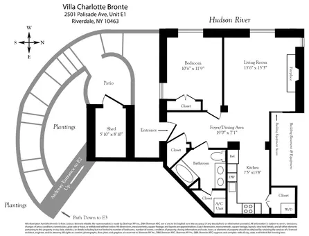 Villa Charlotte Bronte, 2501 Palisade Avenue, #E3