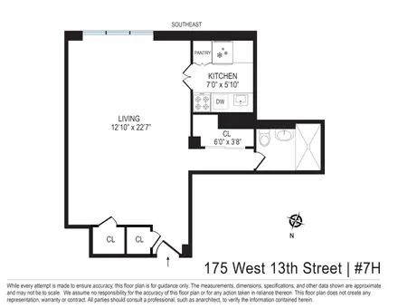 The Cambridge House, 175 West 13th Street, #7H