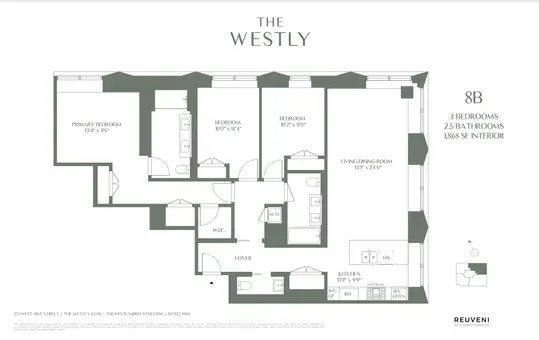 The Westly, 251 West 91st Street, #8B