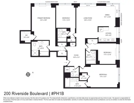 200 Riverside Boulevard, #PH1B