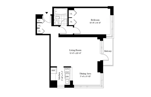 South Park Tower, 124 West 60th Street, #20L