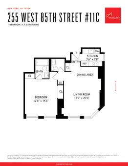 The Claremont, 255 West 85th Street, #11C