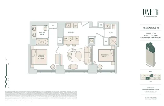 ONE11 Residences, 111 West 56th Street, #39H