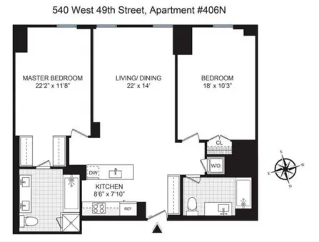 540 West 49th Street, #206N