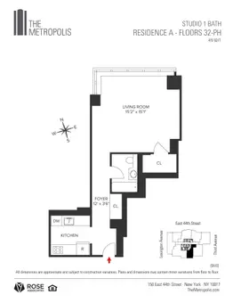 The Metropolis, 150 East 44th Street, #51A