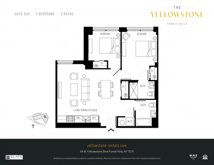 The Yellowstone Apartments, 69-65 Yellowstone Boulevard, #504