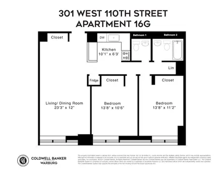 Towers on the Park III, 301 Cathedral Parkway, #16G