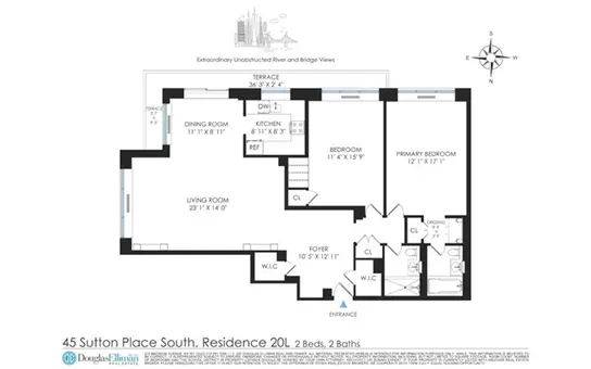 Cannon Point South, 45 Sutton Place South, #20L